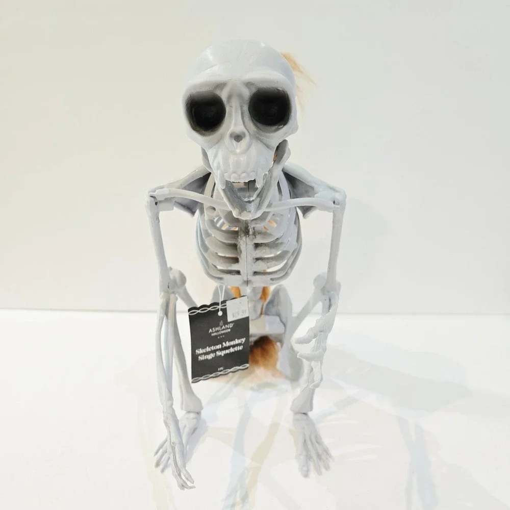 Ashland Halloween Monkey Skeleton Faux Fur Tail Decor Decoration NEW